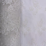 EVENING COUTURE SEQ &amp; BEADS - WHITE