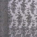 EVENING COUTURE SEQ &amp; BEADS - GREY