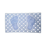 BATH MAT FEET BLUE
