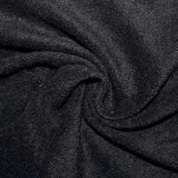 T/C TERRY TOWELLING - BLACK