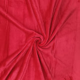 150CM PLAIN MONGOLIAN FLEECE-RED