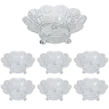 BOWL SET GLS 7PC IRIS