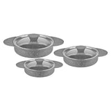 NON STICK GRANITE EGG PAN SET 6Pcs -GREY