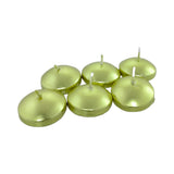 METALLIC FLOATING CANDLE 6PK GOLD