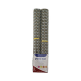 PLACEMATS 2 PACK BROWN/SILVER