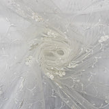 100% POLYESTER EMBROIDED TULLE - 3364