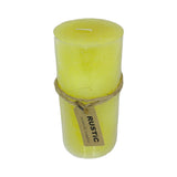 RUSTIC SCENTED CANDLES CREAM LRG