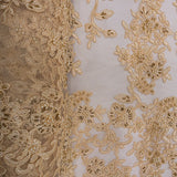 EVENING COUTURE SEQ &amp; BEADS - GOLD