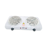2000W DBL HOTPLATE DOUBLE ADJ TEMPERATURE WHITE