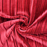 150CM KOREAN PLEATED VELVET-MAROON