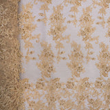 EVENING COUTURE SEQ &amp; BEADS - GOLD