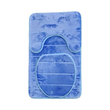 3PC MEMORY BATHMAT MILAN DENIM BLUE