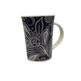 MUGS FLORAL BLUE