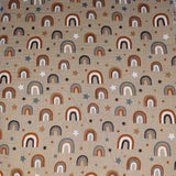 BABY COTTON PRINT RAINBOW-SAND