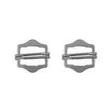 W/COAST BUCKLES 19MM-SILVER