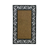 RUBBER MAT WITH GRASS LIGHT BROWN