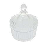 GLASS CANDY JAR