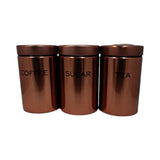 CANISTER 3PC-ROSEGOLD