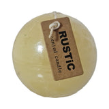 RUSTIC SCENTED CANDLE BALL CREAM