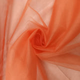 300CM QLTY TURKISH POLYESTER TULLE - BURNT ORANGE