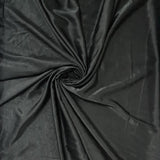 RAYON SLUB SATIN - BLACK