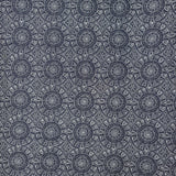 150CM PRINTED DENIM-CRAZY CIRCLES