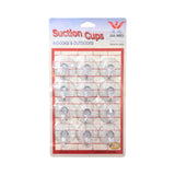 SUCTION HOOK 12PC CLEAR