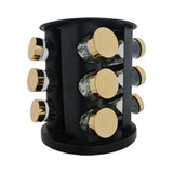 12PC SPICE RACK BLACK